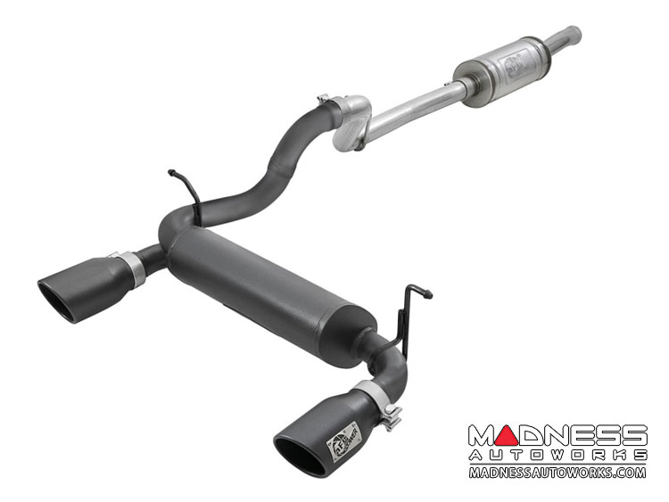 Jeep Wrangler JL 3.6L V6 Performance Exhaust - Cat-back - Dual Exit - Black Tips - aFe